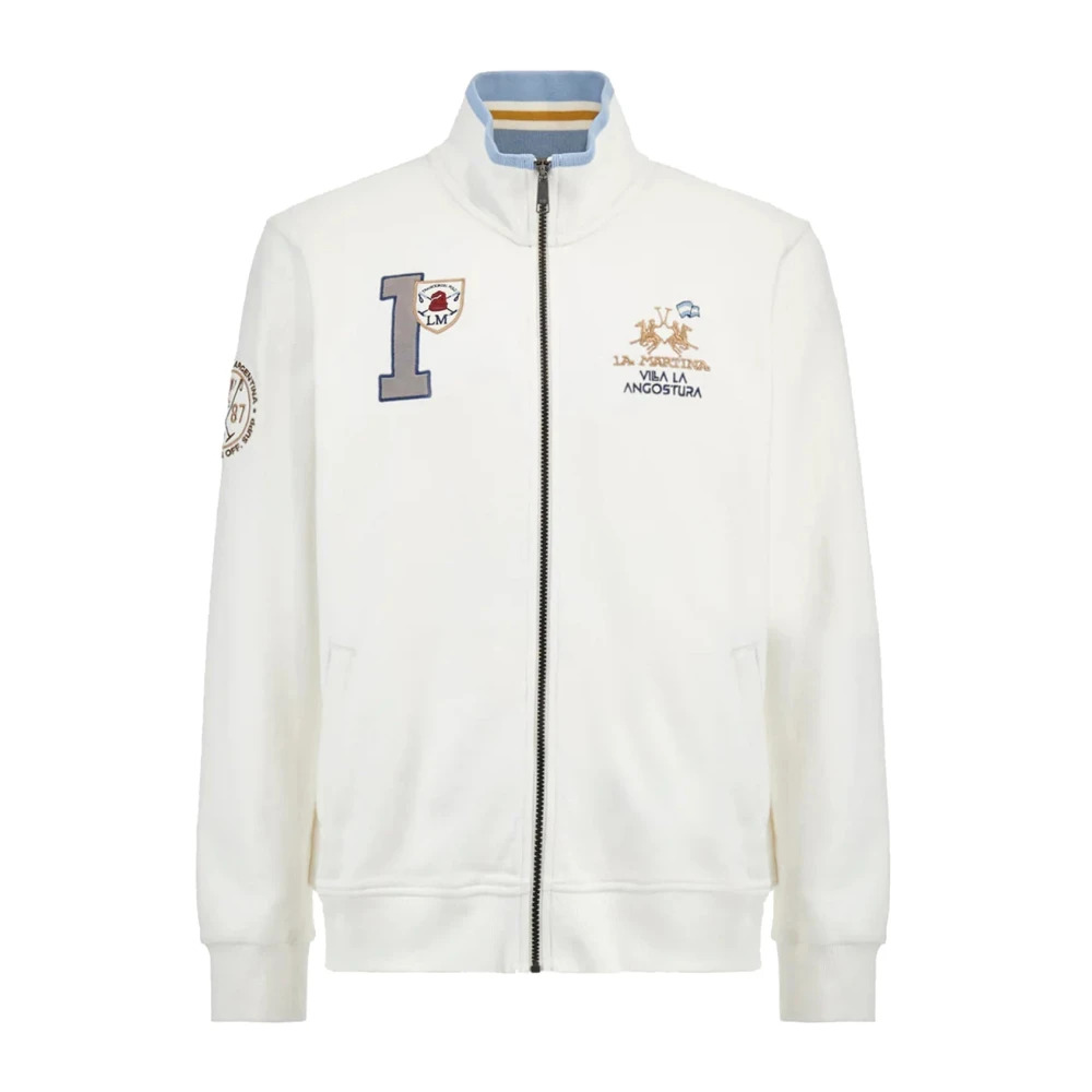 LA MARTINA Heren City Full Zip Sweater White Heren