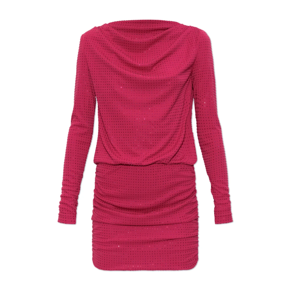 Versace Jeans Couture Jurk met glinsterende pailletten Pink Dames