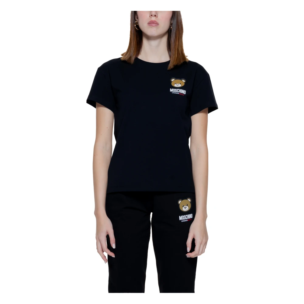 Moschino Stijlvolle Zwarte Dames T-shirt Black Dames