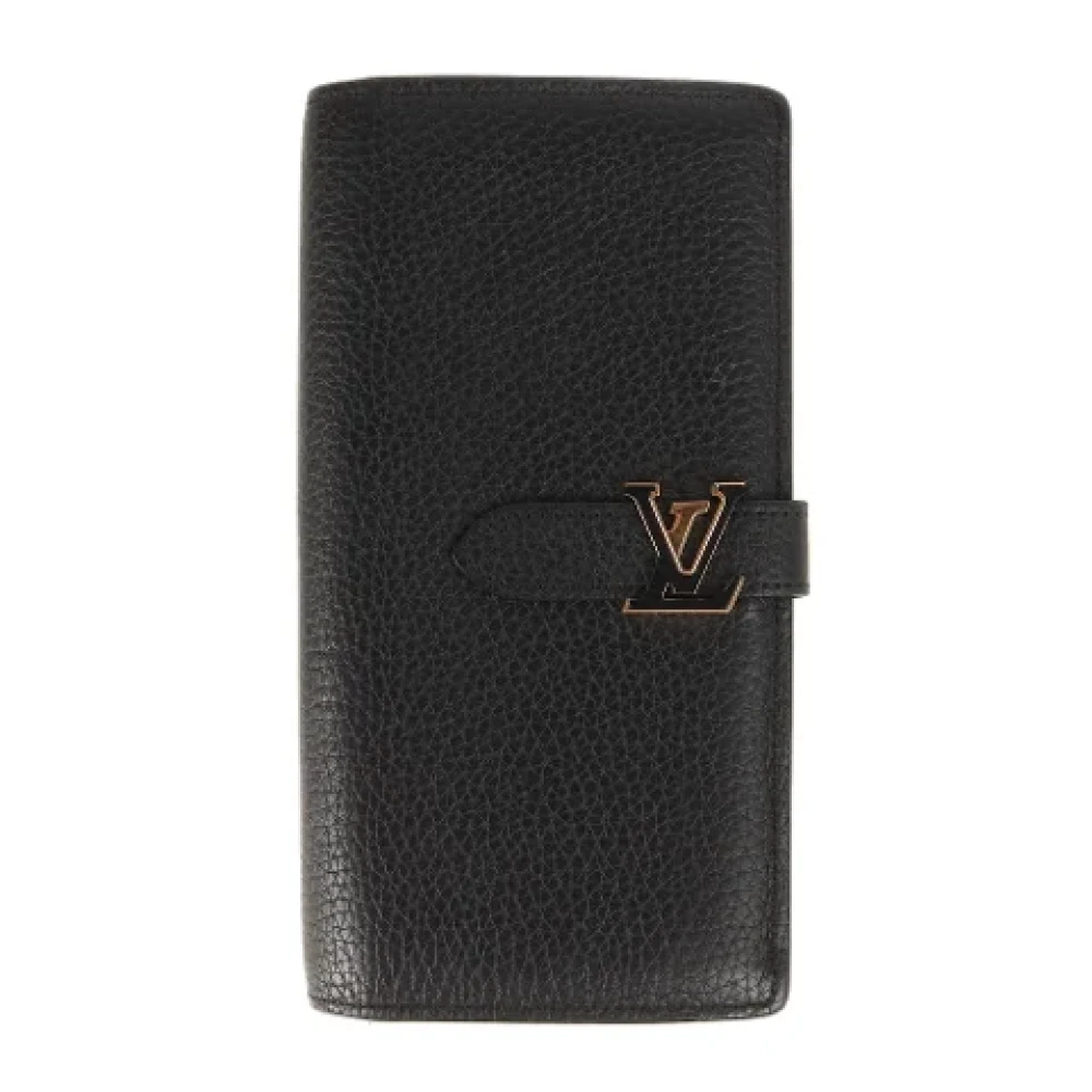 Louis Vuitton Vintage Pre-owned Leather wallets Black Heren