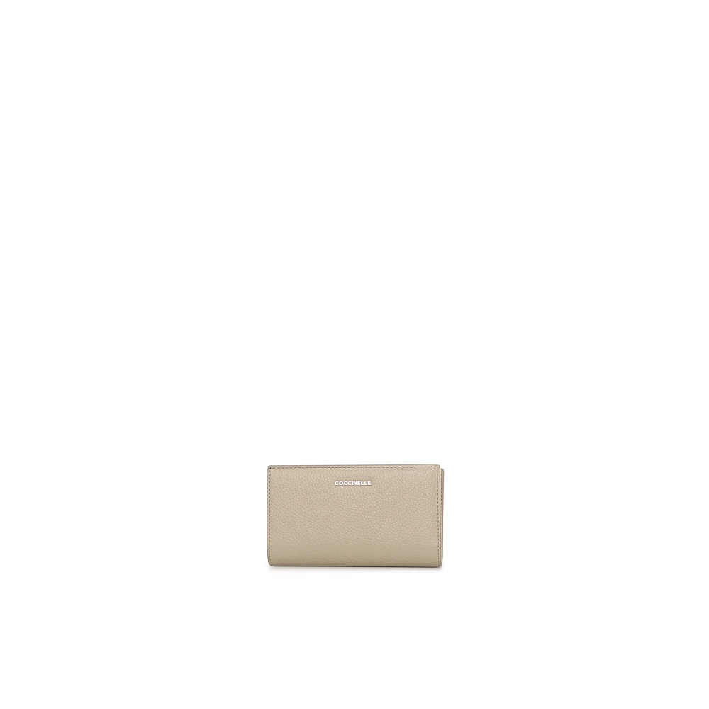 Coccinelle Women's Beige Wallets & Cardholders, One Size, Metallic Soft Wallet