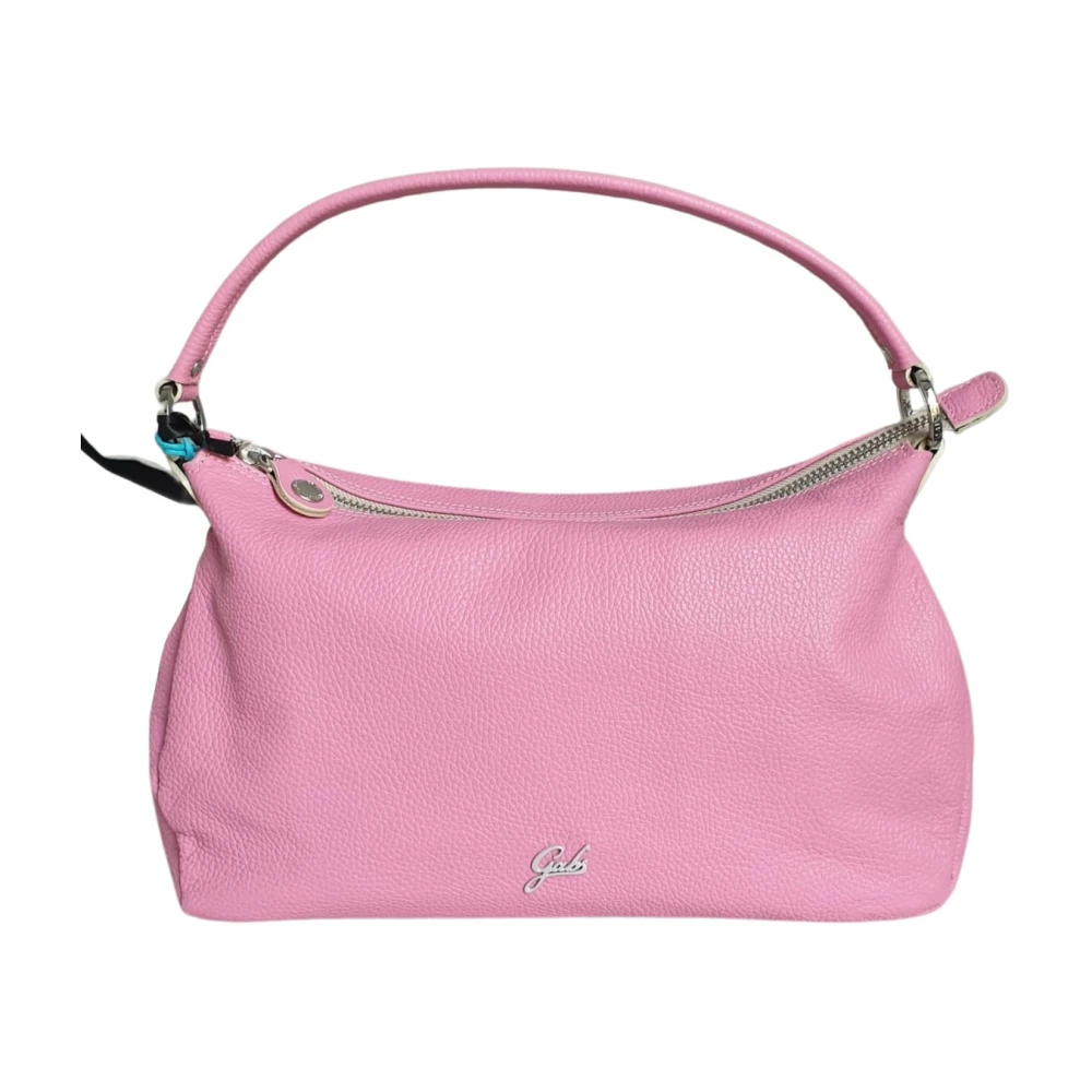Gabs Damen Rosa Gehämmerte Leder-Schultertasche