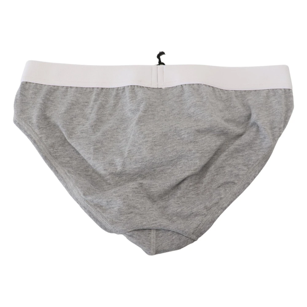 Dsquared2 Grijze Katoenen Stretch Briefs Gray Heren