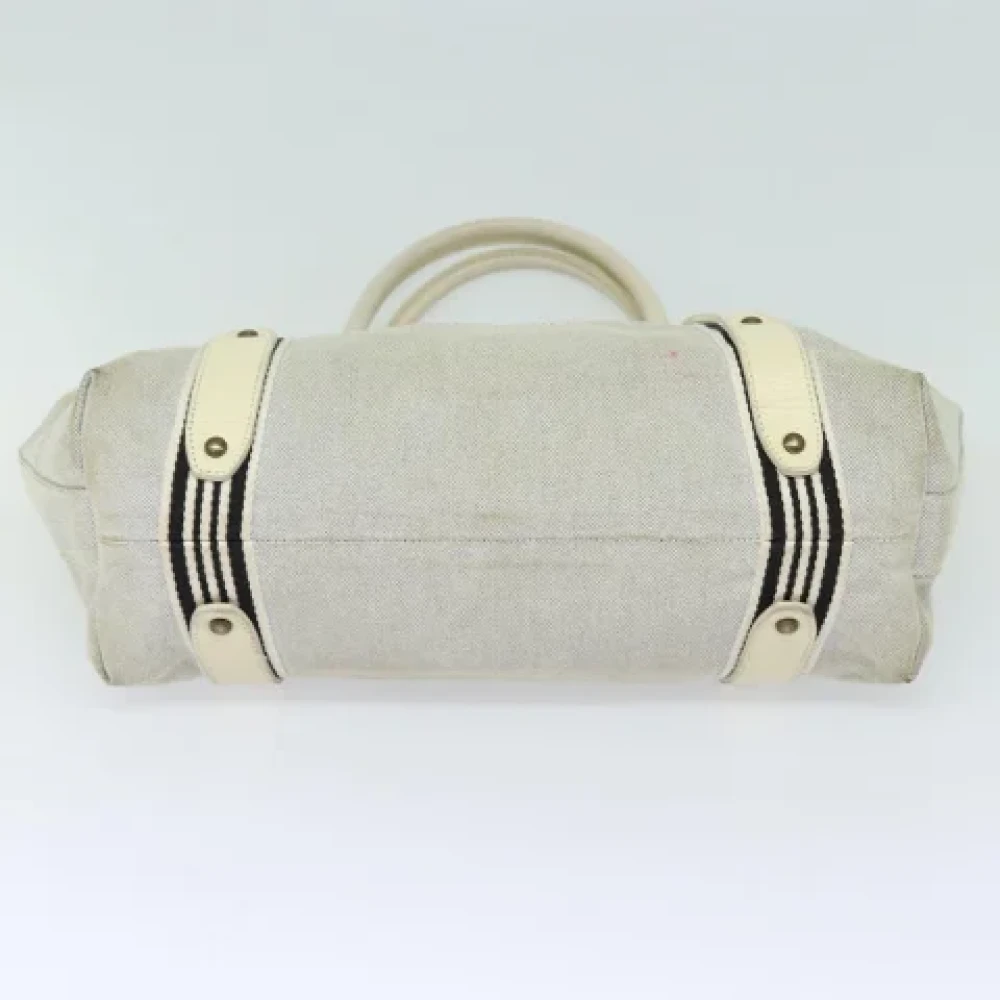 Burberry Vintage Pre-owned Canvas handbags Beige Dames