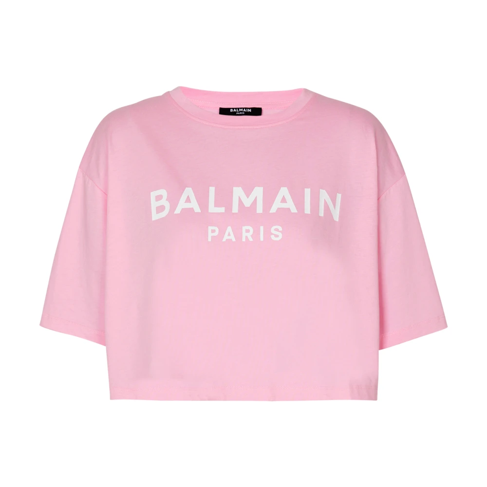 Balmain Paris T-shirt Pink, Dam