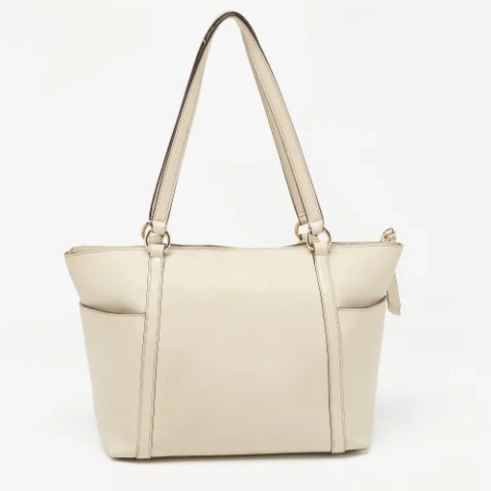 Michael Kors Pre-owned Leather totes Beige Dames