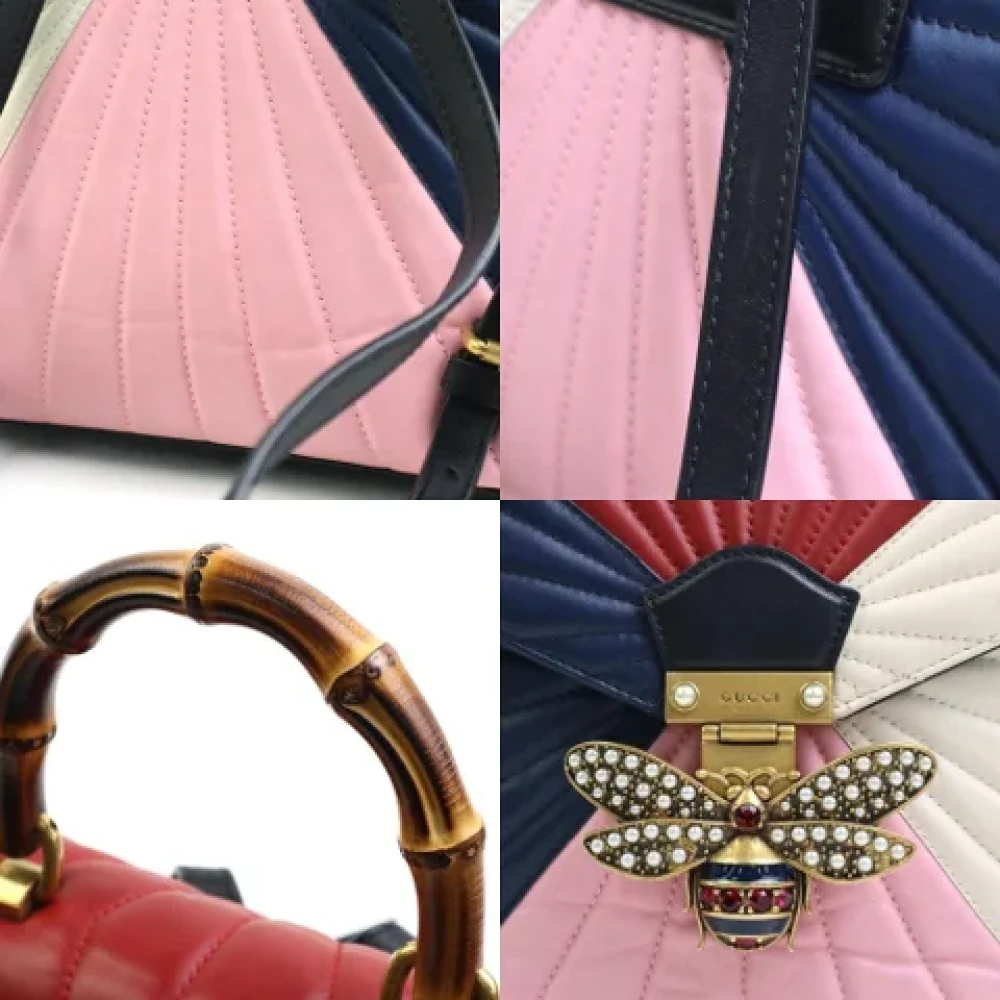Gucci Vintage Pre-owned Leather backpacks Multicolor Dames