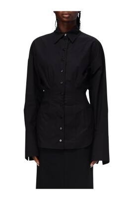black-cinched-waist-shirt