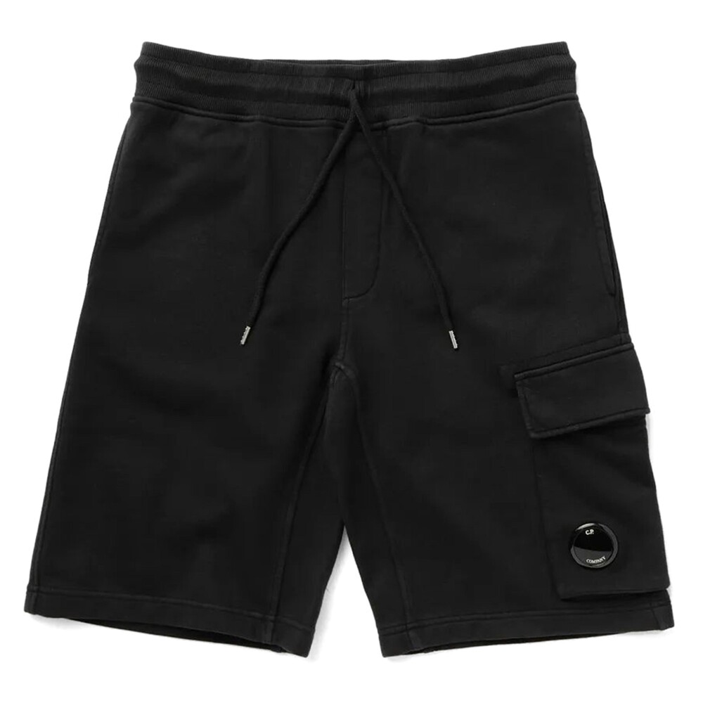 パンツ C.P Company Nylon Black Cargo ShortPants stratch sateen carco short men black in cotton - C.P.