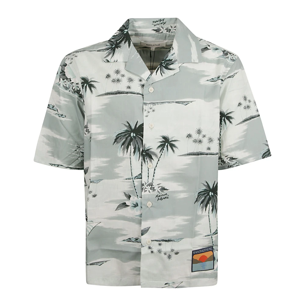 Maison Kitsuné Resort Shirt Collectie Gray Heren