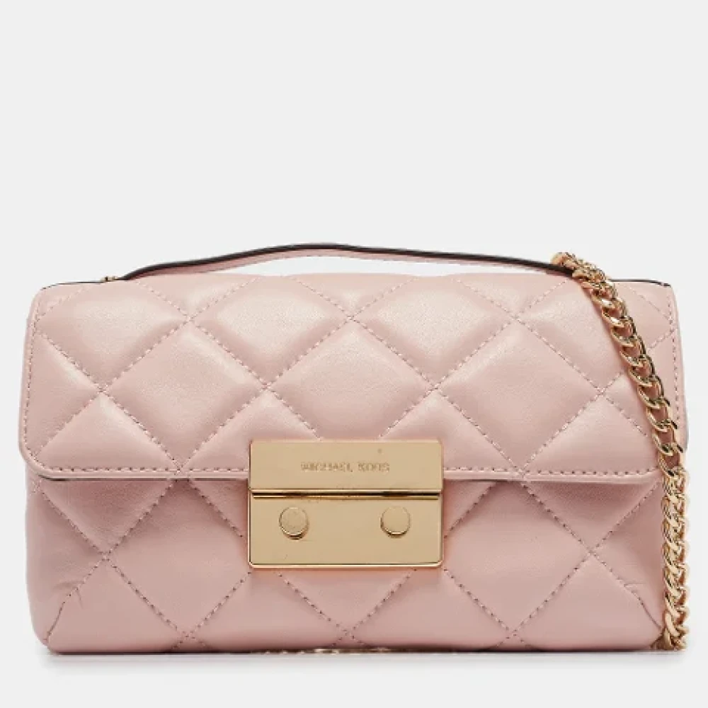 Michael Kors Pre-owned Leather crossbody-bags Pink Dames
