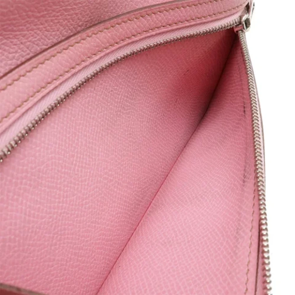 Hermès Vintage Pre-owned Leather wallets Pink Dames