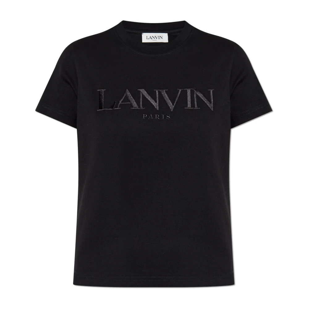 Lanvin Bomull T-shirt Black, Dam