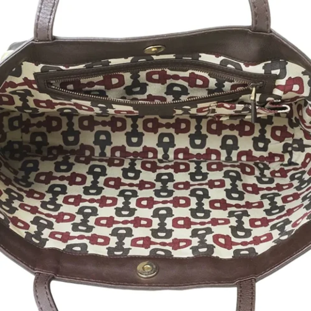 Gucci Vintage Pre-owned Leather gucci-bags Brown Dames