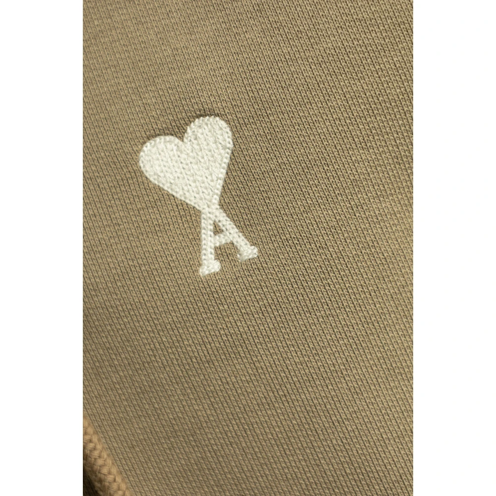 Ami Paris Sweatshirt met Logo Green Heren