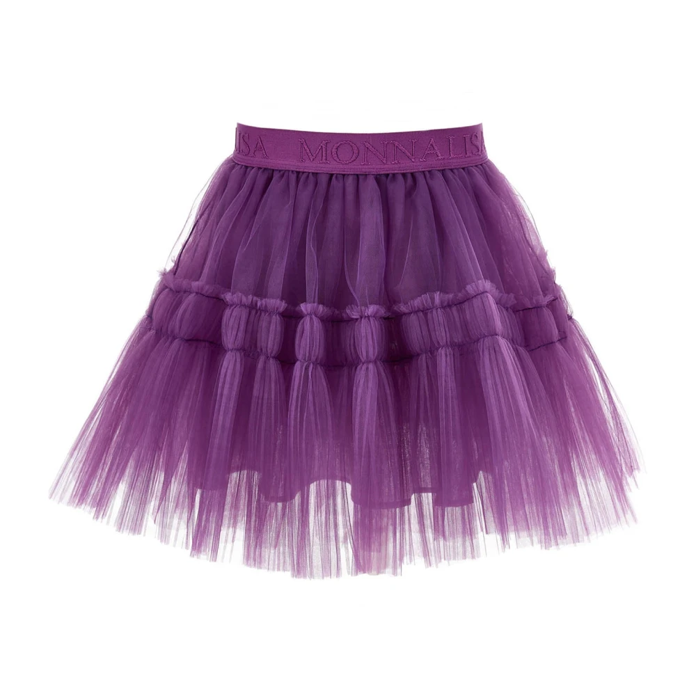 Monnalisa Girls Purple Kids Skirts, 10 Y, Tulle Skirt