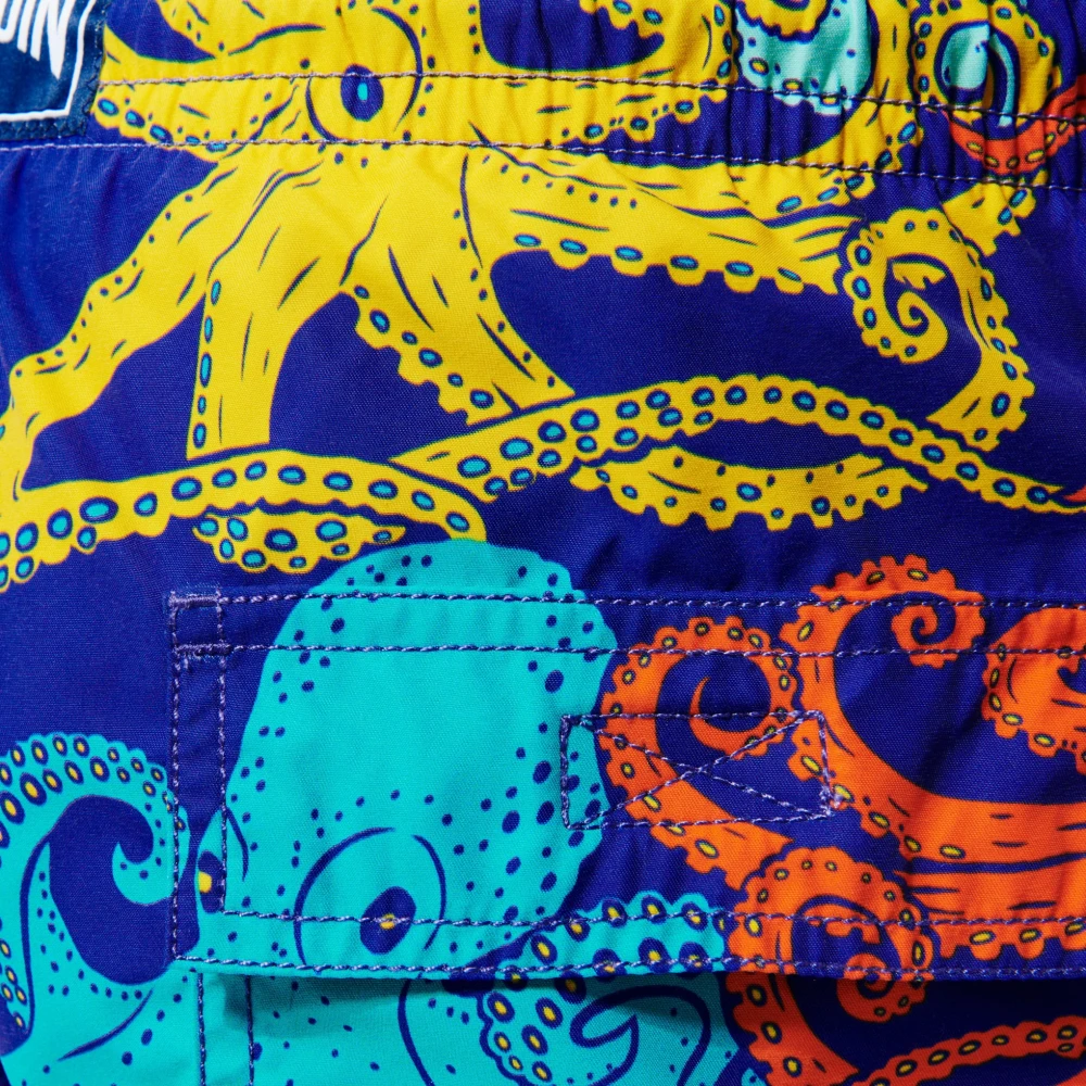 Vilebrequin Octopussy Purple Blue Zwembroek Blue Heren