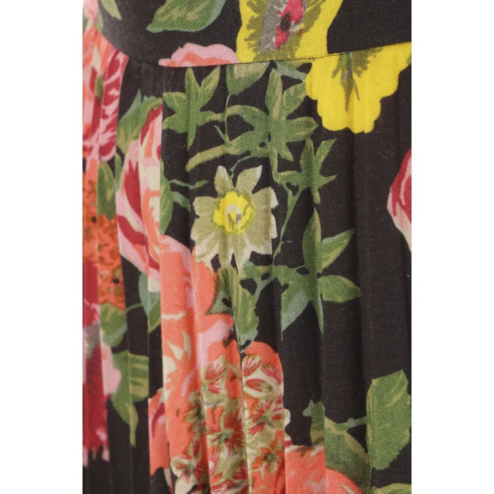 Junya Watanabe Bloemen Plooirok Multicolor Dames