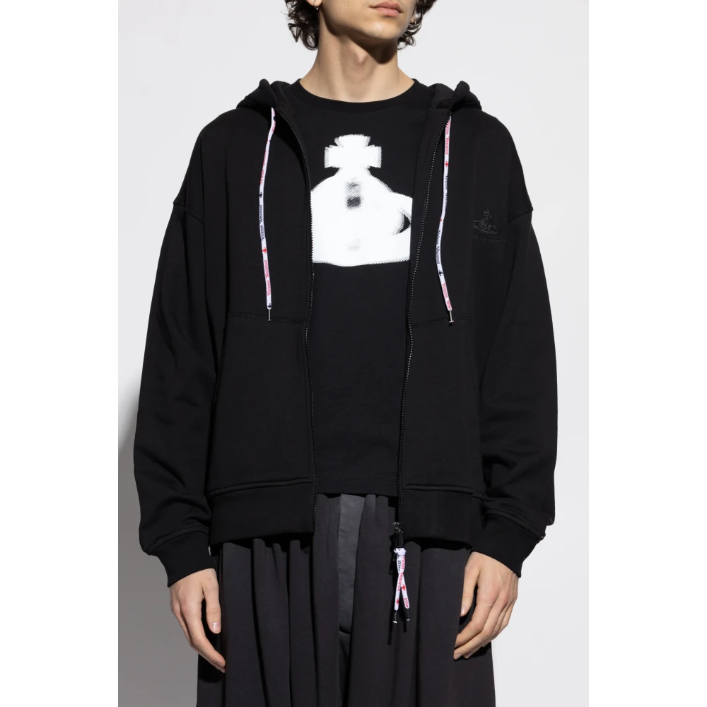 Vivienne Westwood Sweatshirt met logo Black Heren