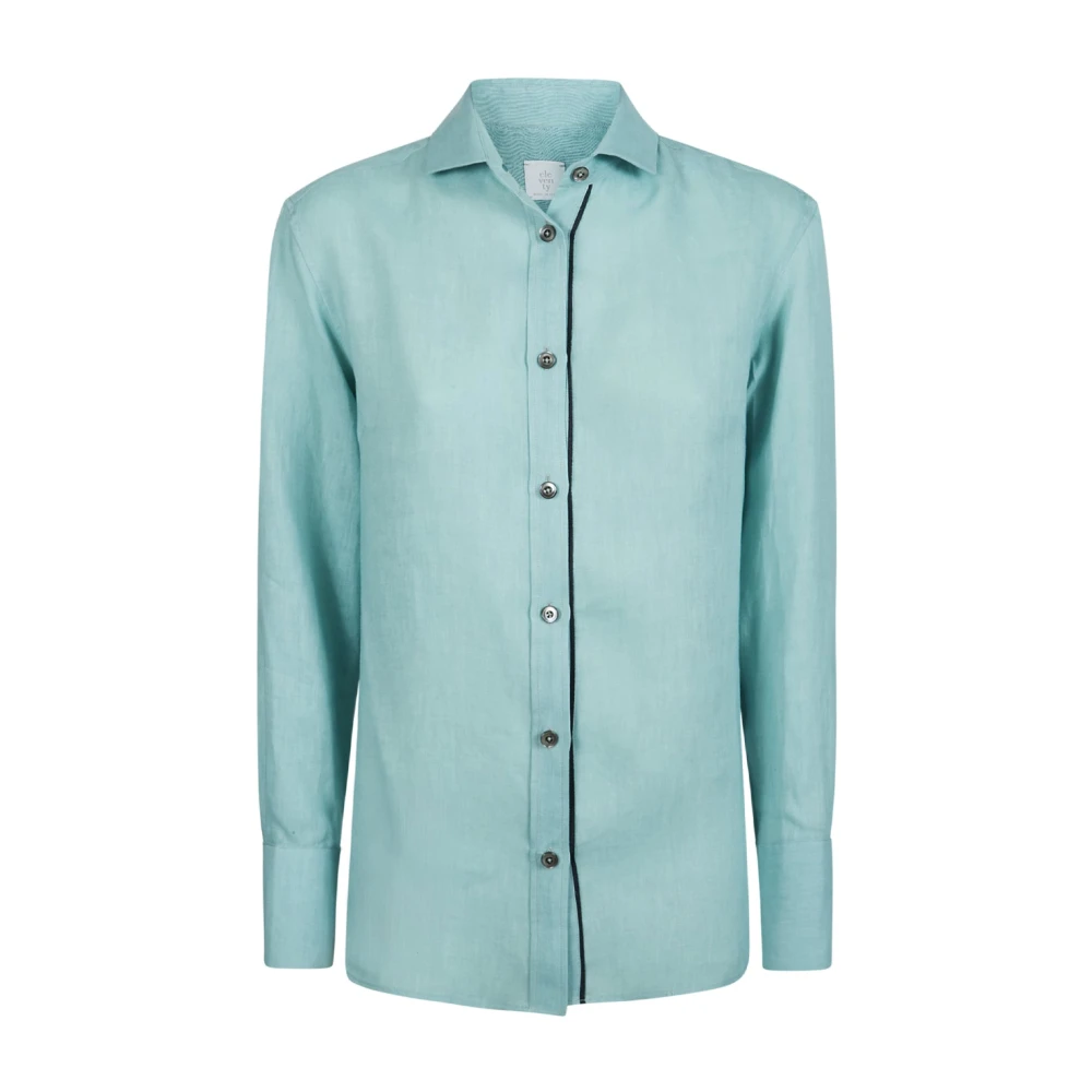 Eleventy Women's Blue Camicia Classica - Shirts - Xs - Blouses & Shirts