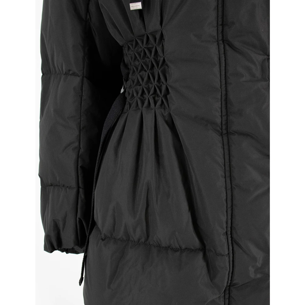 Ermanno Scervino Smock Stitch Donsjas met Uitlopende Mouwen Black Dames