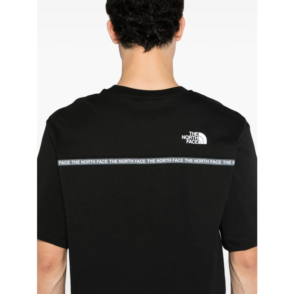 The North Face Zwart Logo Print Crew Neck T-shirt Black Heren