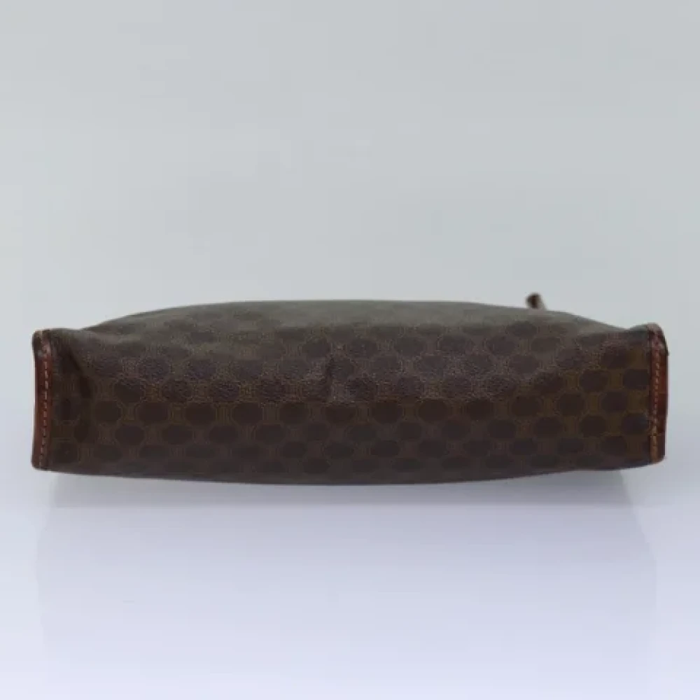 Celine Vintage Pre-owned Leather clutches Brown Dames