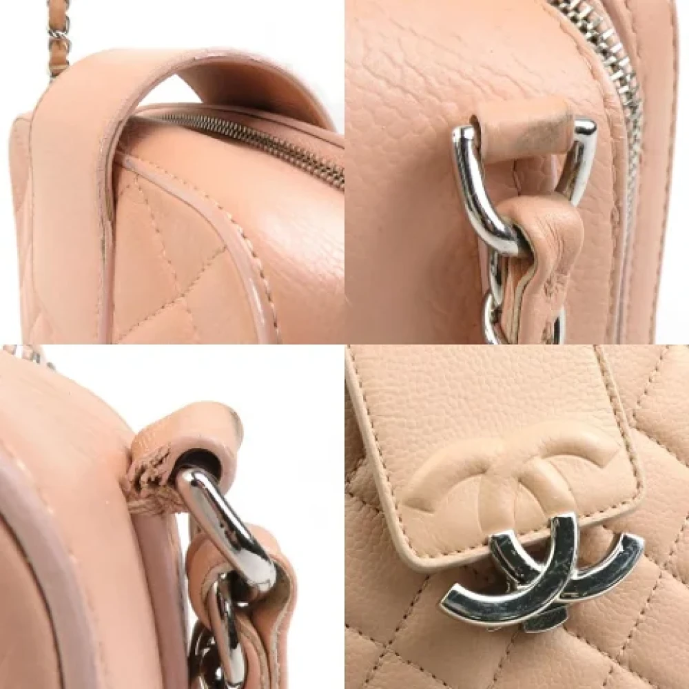 Chanel Vintage Pre-owned Leather chanel-bags Pink Dames
