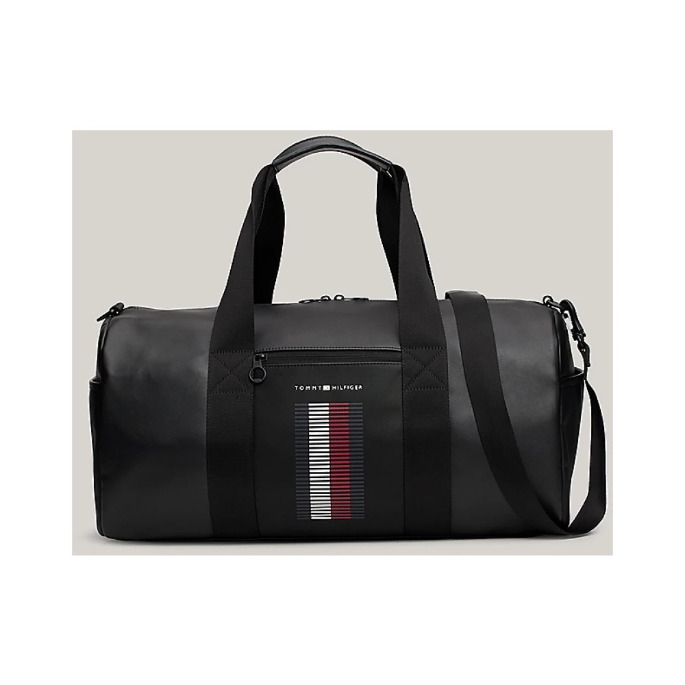 Tommy Hilfiger Weekendtas TH FOUNDATION PIQUE DUFFLE Weekender (2-delig Met afneembare schouderriem)