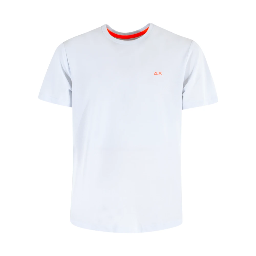 Sun68 Witte GG Logo T-shirts en Polos White Heren