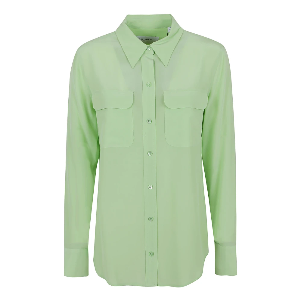 Equipment Groene Shirt Aw22 Must-Have Damesmode Green Dames