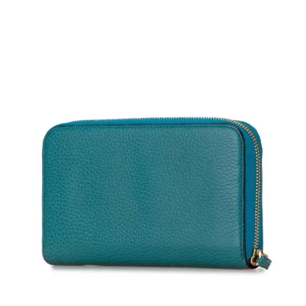 Gucci Vintage Pre-owned Leather wallets Green Dames