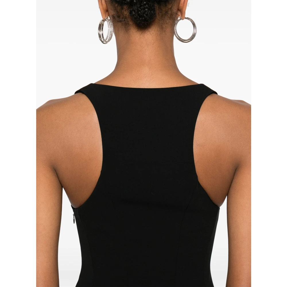 Philosophy di Lorenzo Serafini Elegante Zwarte Jurk Black Dames