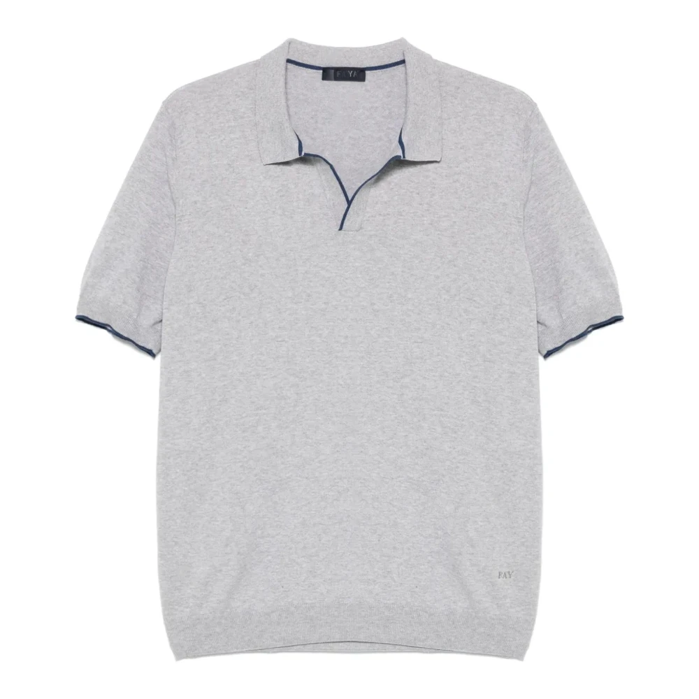 Fay - Tops > Polo Shirts - Gray - Fay - Modalova