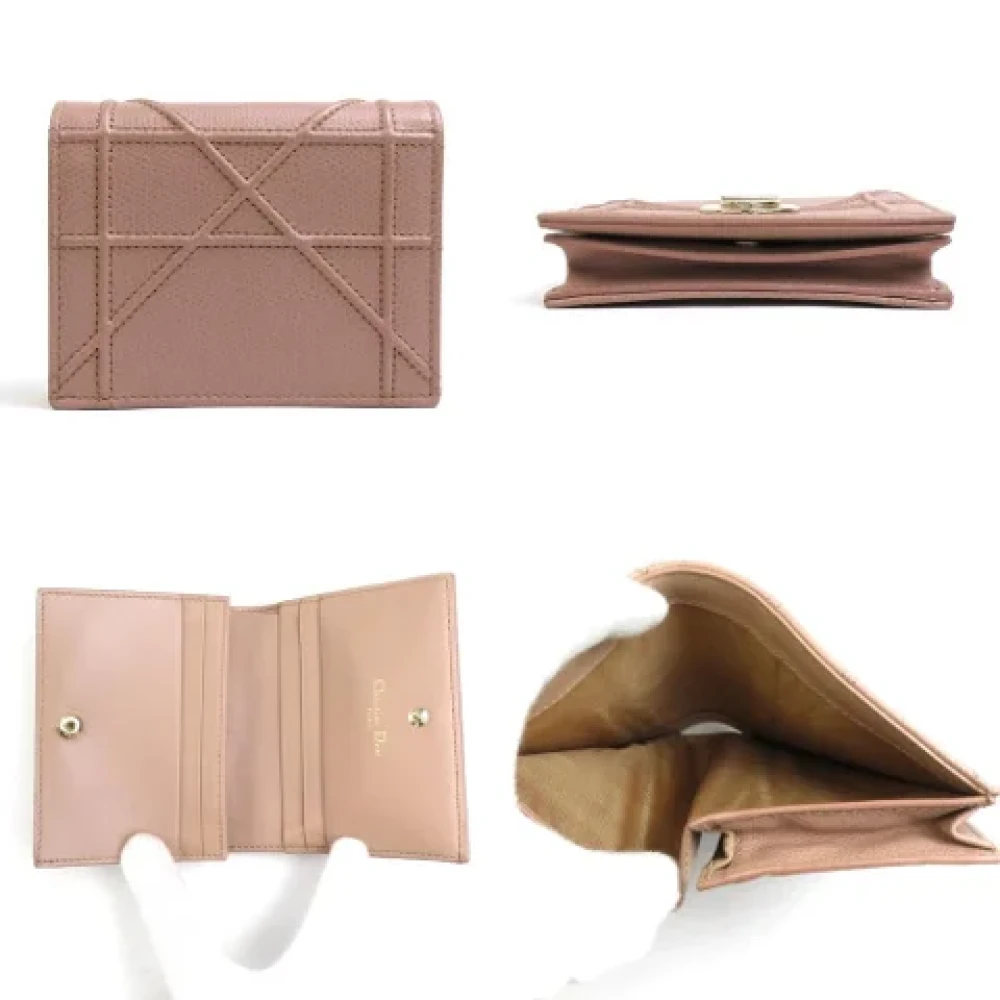 Dior Vintage Pre-owned Leather wallets Pink Dames