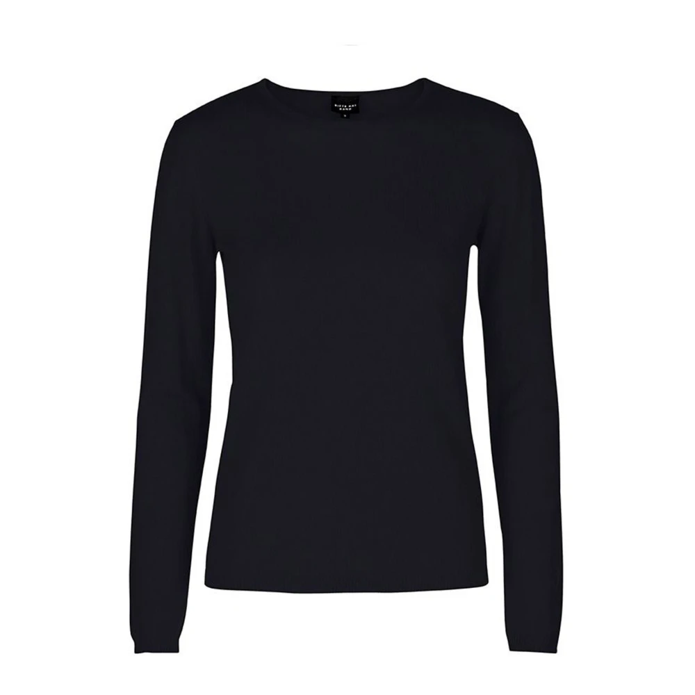 Bitte Kai Rand Zwarte Merinowol Gebreide Blouse Black Dames