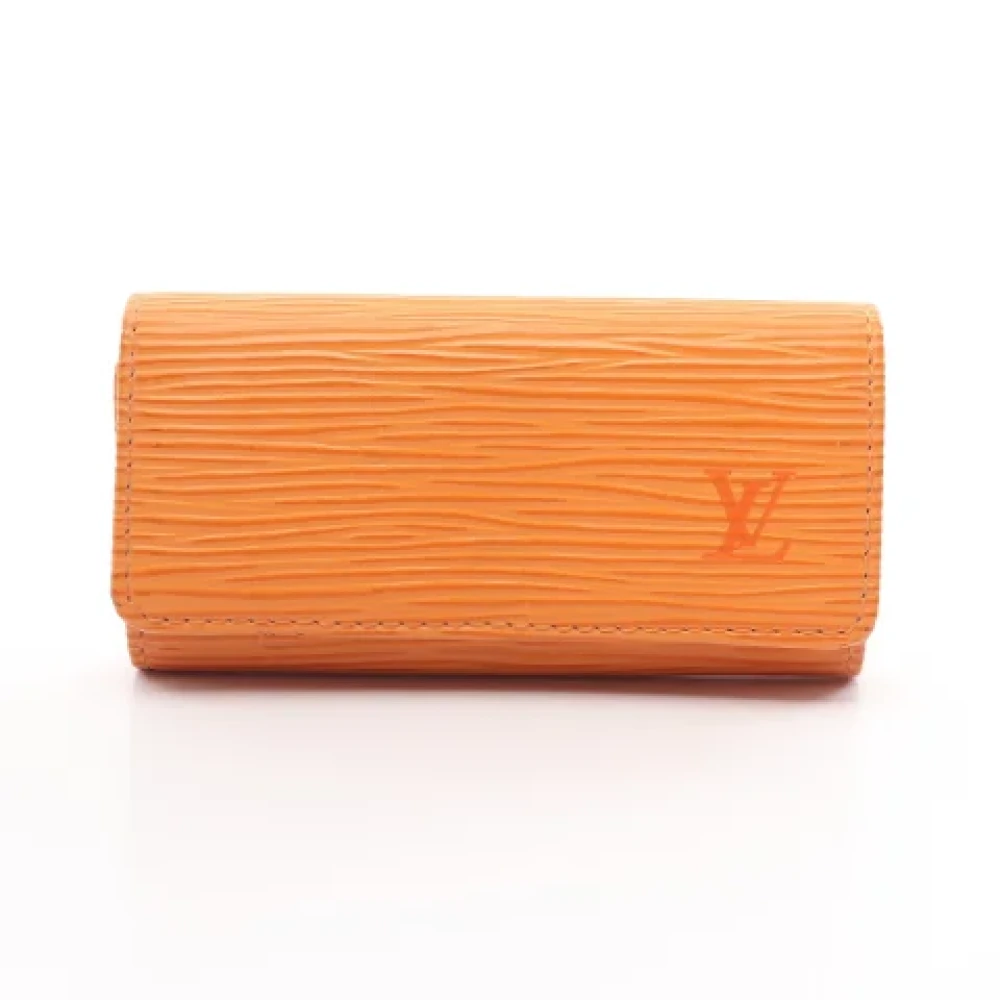 Louis Vuitton Vintage Pre-owned Leather key-holders Orange Dames