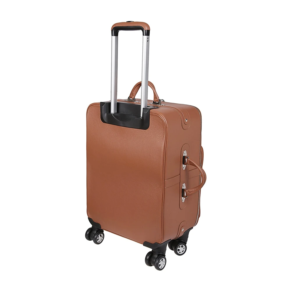 Eleventy Hoogwaardige leren trolley Brown Unisex
