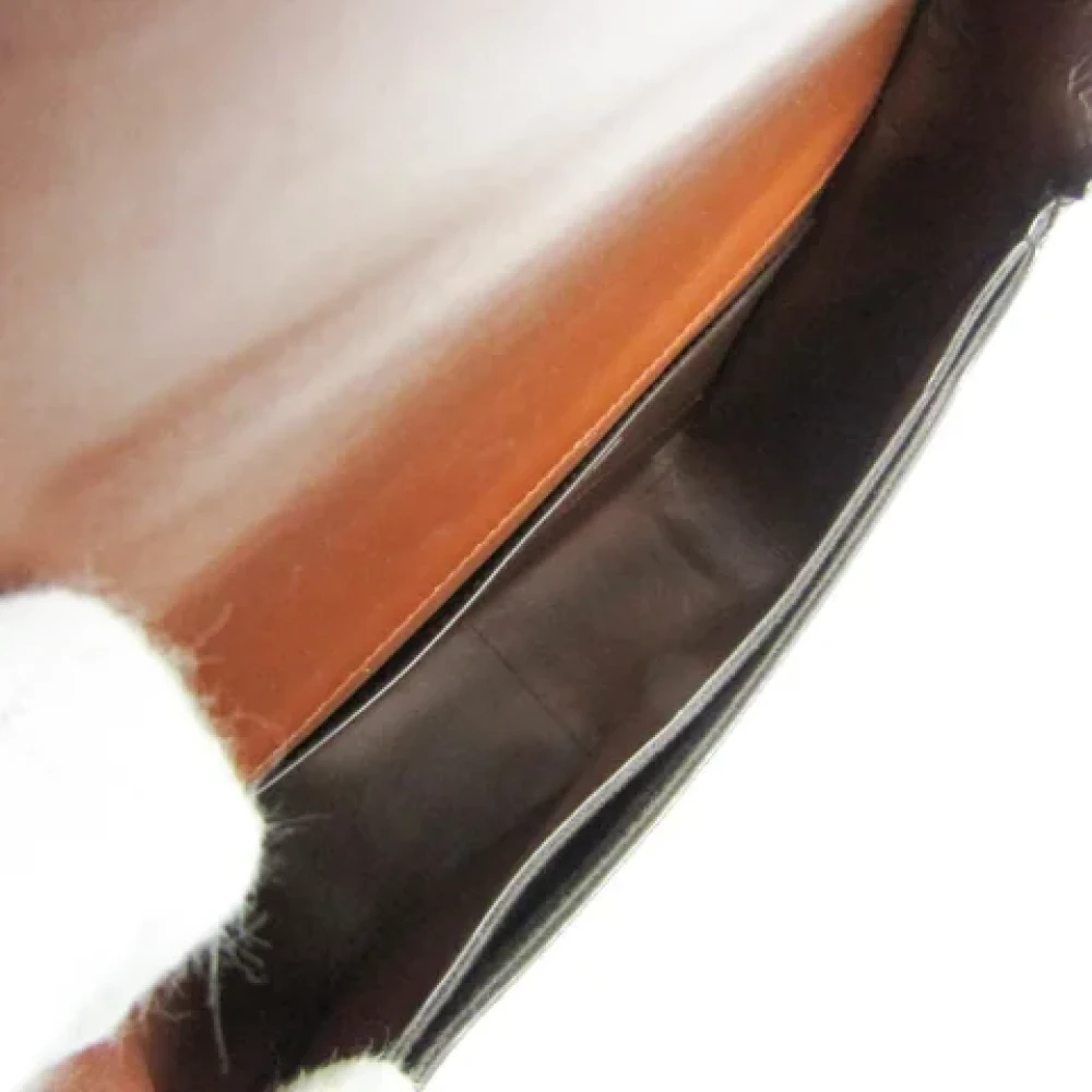 Yves Saint Laurent Vintage Pre-owned Leather shoulder-bags Brown Dames