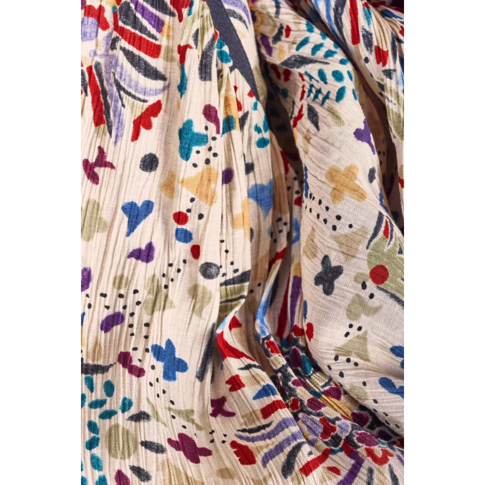 BA&SH Shirt met grafische print beige Multicolor Dames
