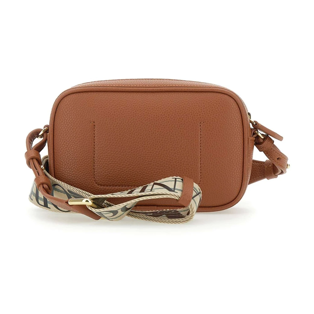 Emporio Armani Vegan leren cameratas met hertenprint Brown Dames