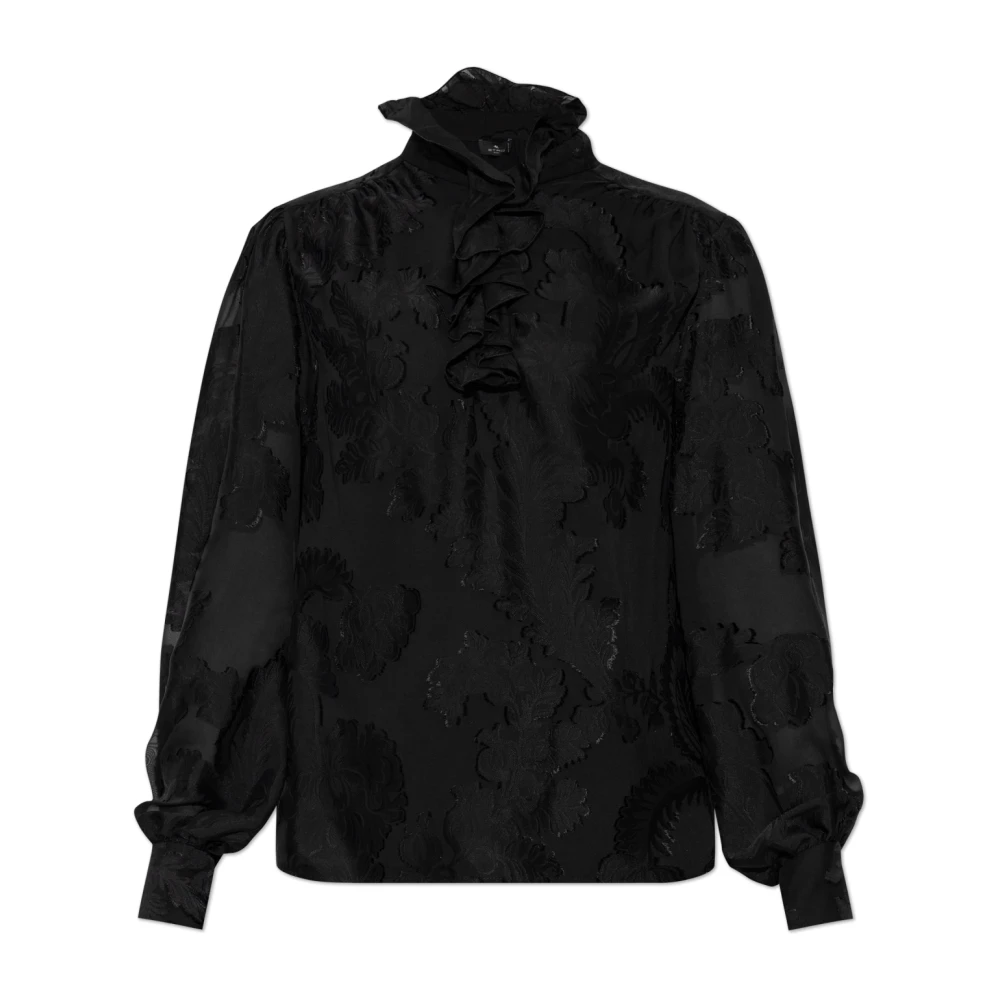 ETRO Bloemenpatroon top Black Dames