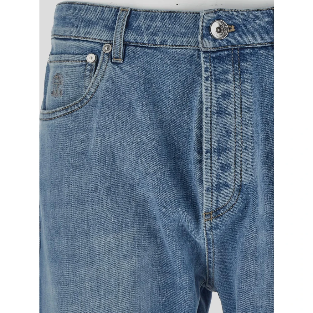 BRUNELLO CUCINELLI Slim Jeans van katoen Blue Heren