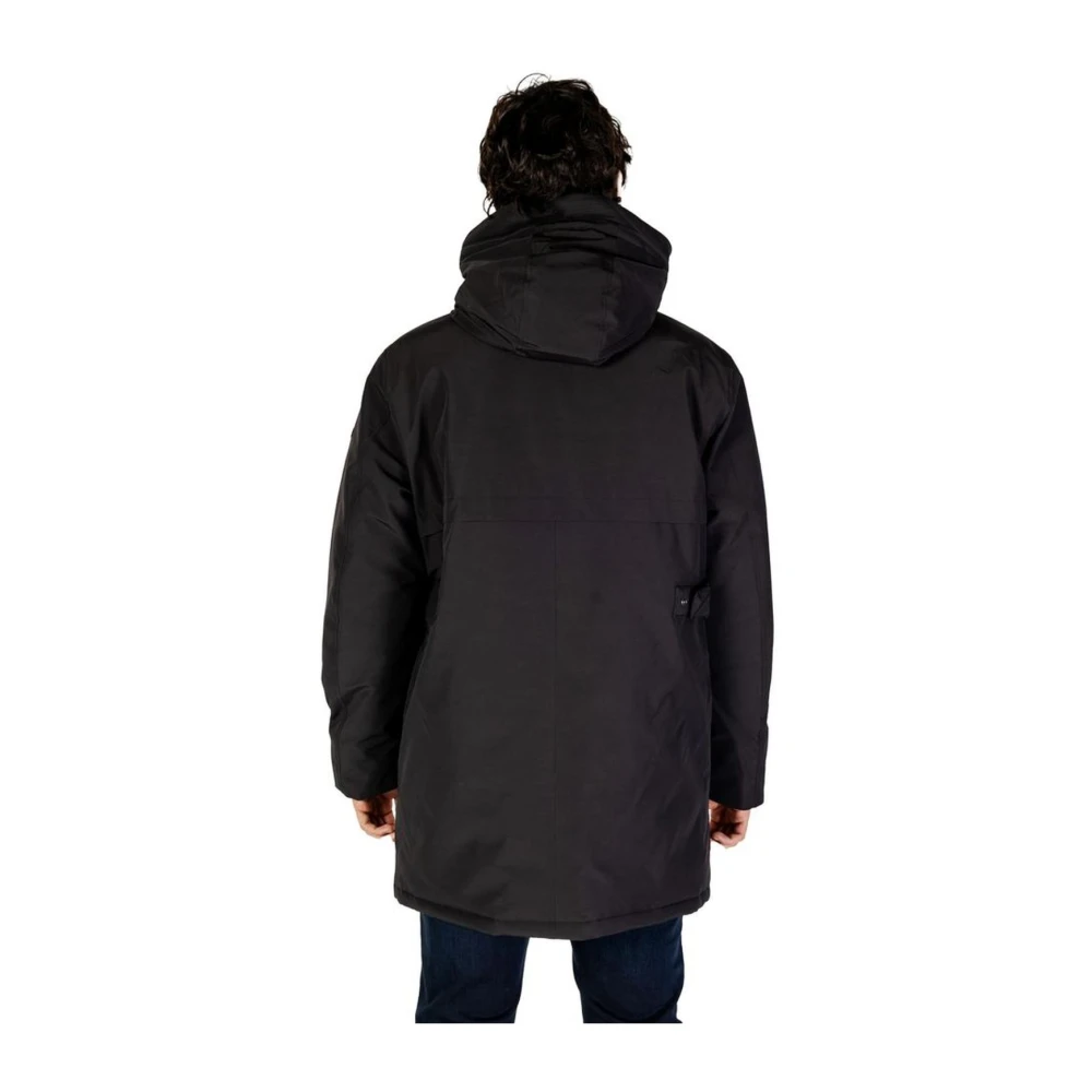 Replay Strak Polyamide Jas Black Heren