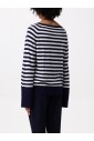 pull-en-maille-a-rayures-bleues