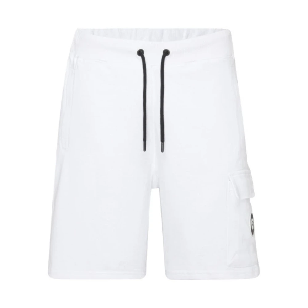 Redskins Fleece Bermuda Shorts Patched Logo White Heren