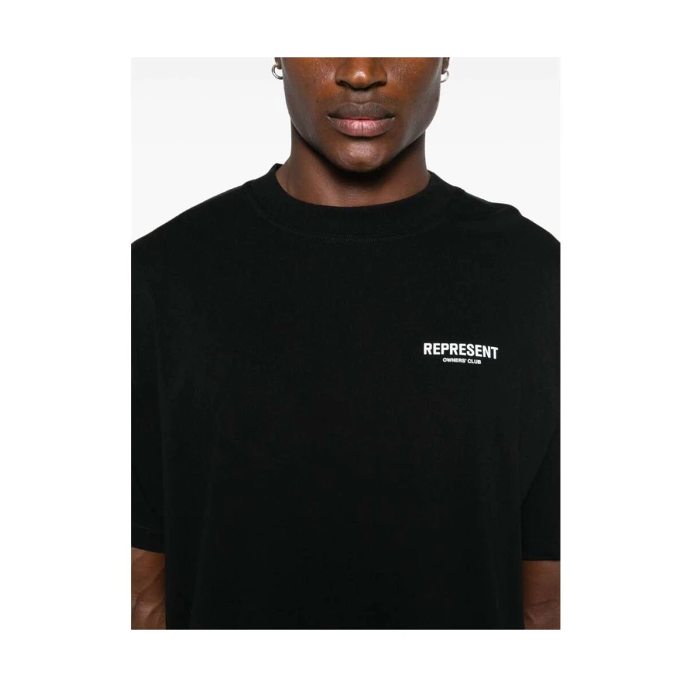 Represent Grafische Print Katoenen T-shirt Black Heren