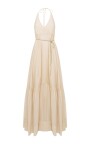 beige-tencel-v-neck-long-dress