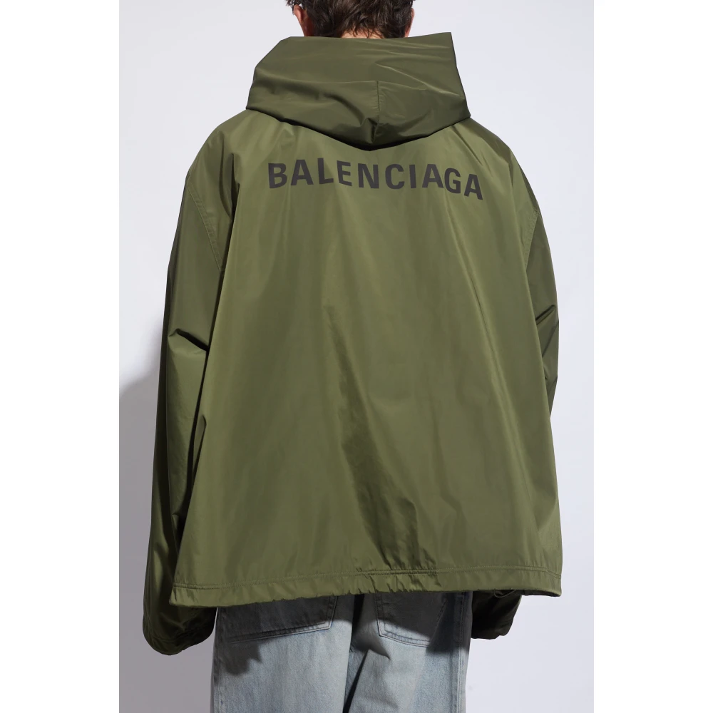 Balenciaga Trainingsjack met logo Green Heren