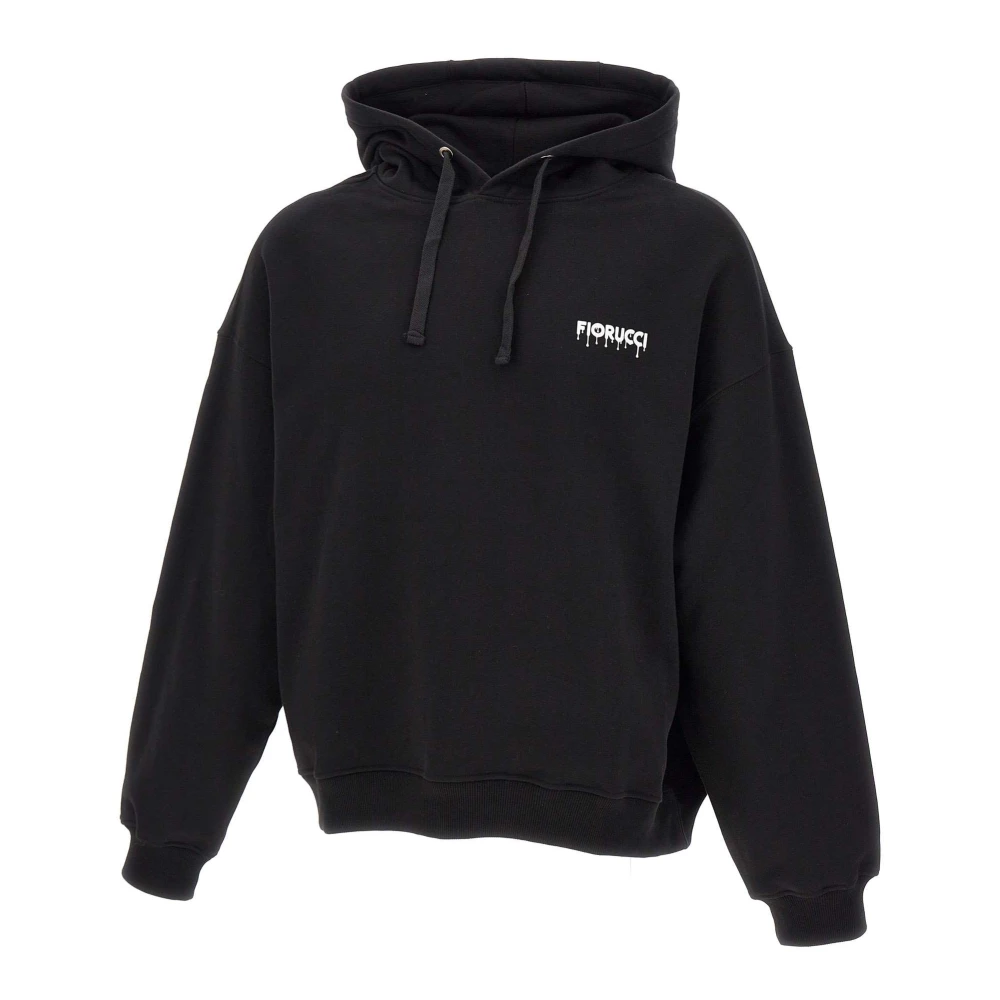 Fiorucci Zwarte Katoenen Hoodie Black Heren